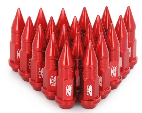 JG D/CHUCHOS LUG NUTS BLOX ROCKETS ROJO SET X