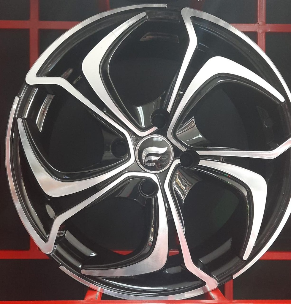 ARO R16 4X108 NEGRO PULIDO