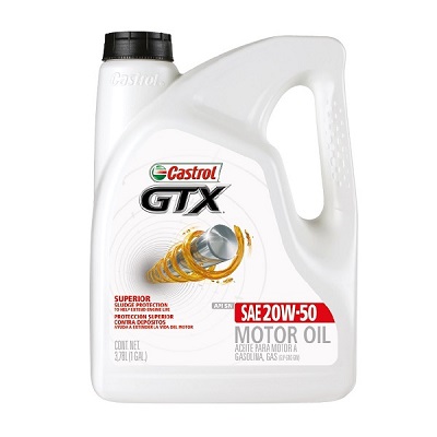 ACEITE P/MOTOR CASTROL GTX 20W50 GALON 4.73LT GAS