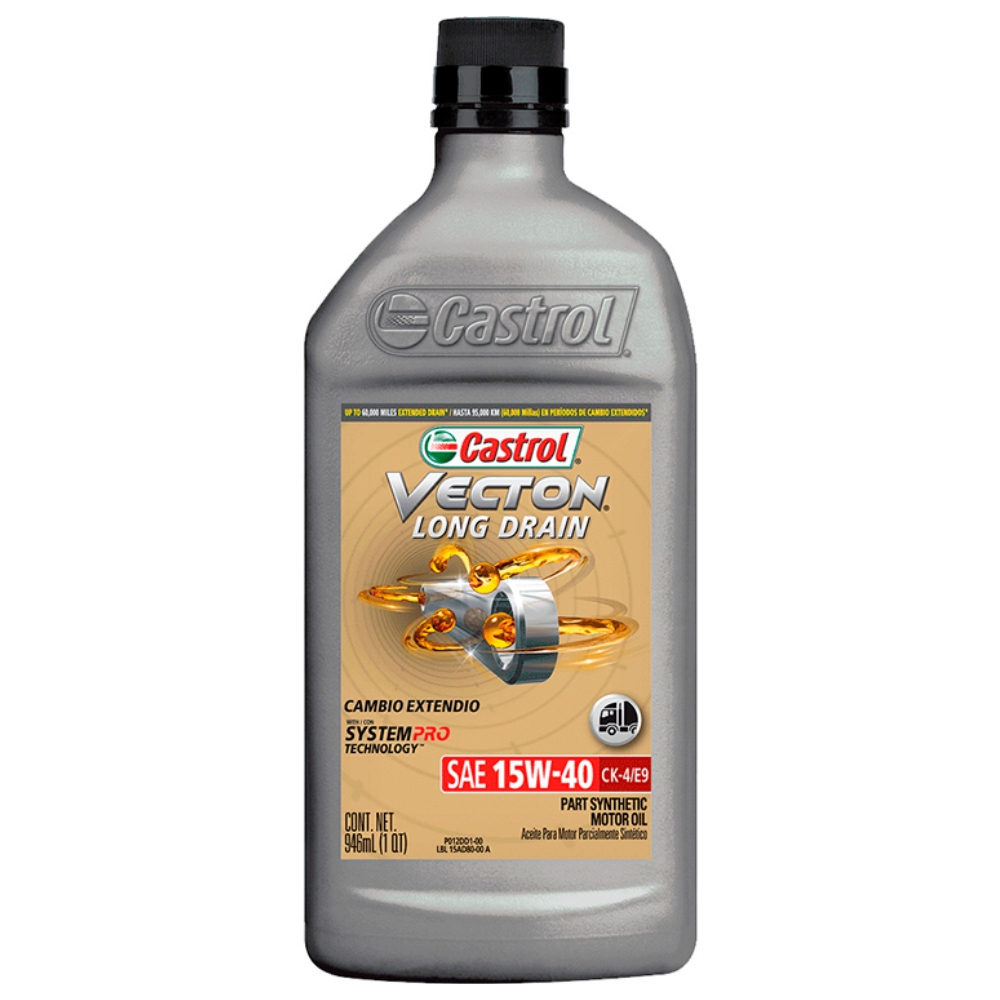 ACEITE D/MOTOR CASTROL VECTON LD SEMISINTETICA 15W-40 LITRO