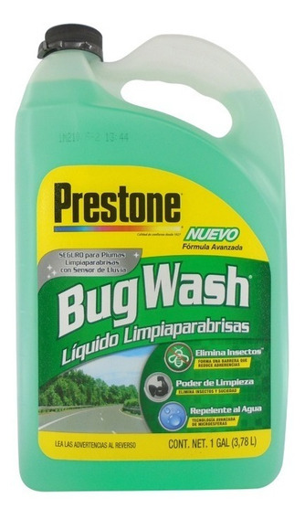 LIQUIDO LIMPIAPARABRISAS PRESTONE BUG WASH 6X1 GALON