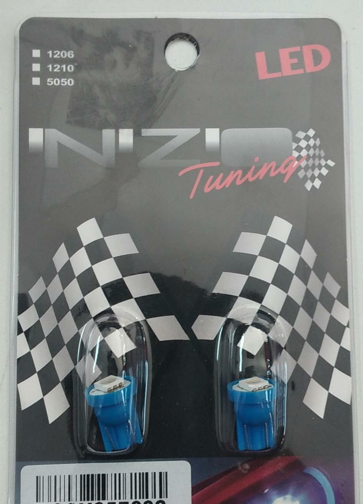 BOMBILLA POWER LED T10 AZUL SETX2