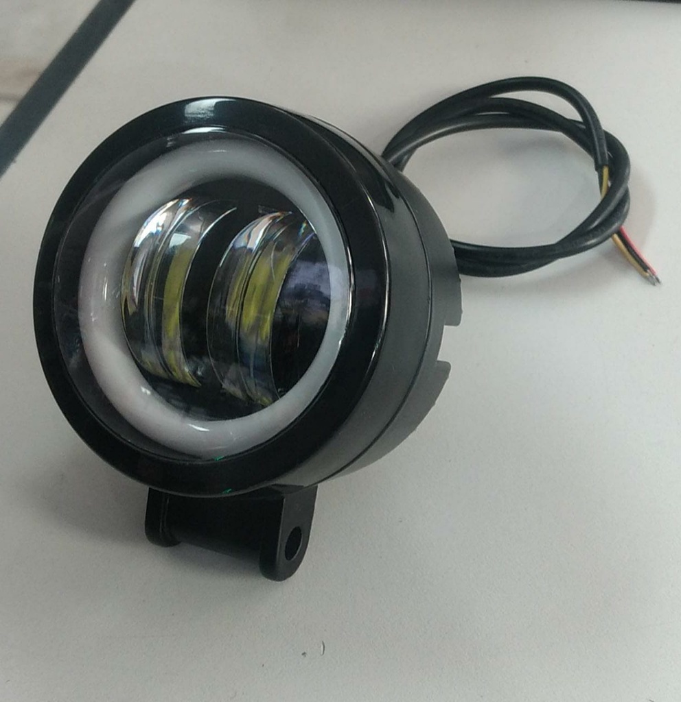 LUZ NEBLINERA LED MOTO 20W CUAD C/AUREO