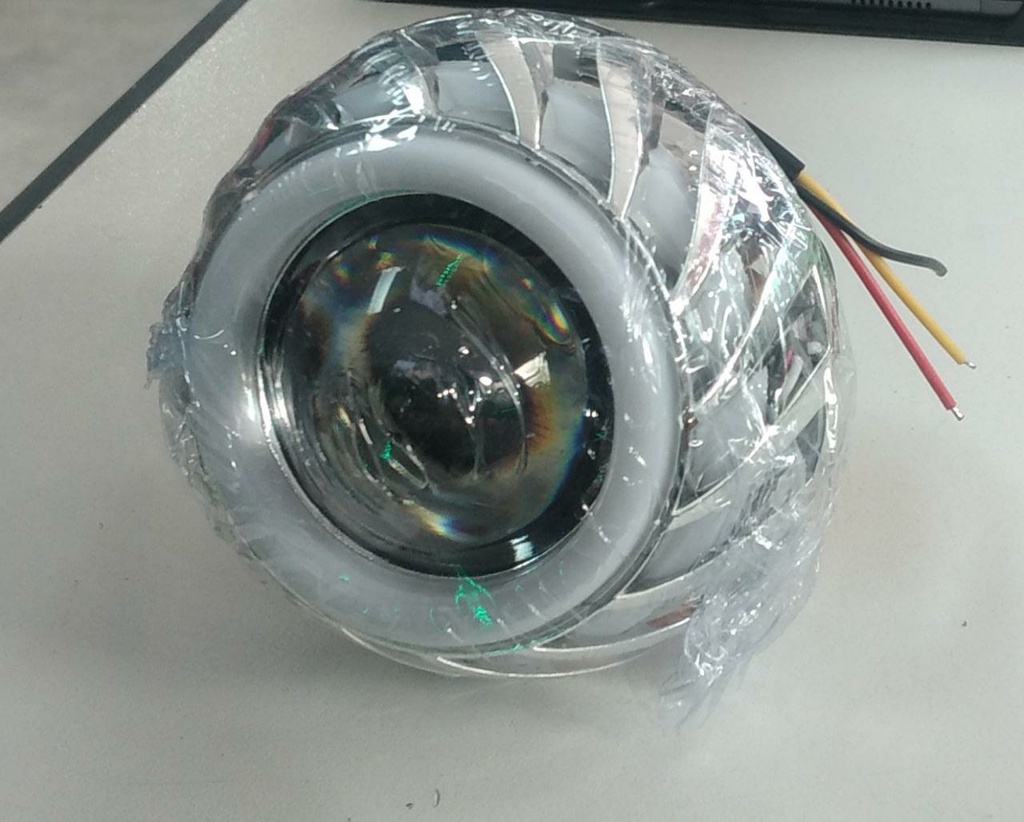 LUZ NEBLINERA LED MOTO 20W REDONDA C/AUREOL