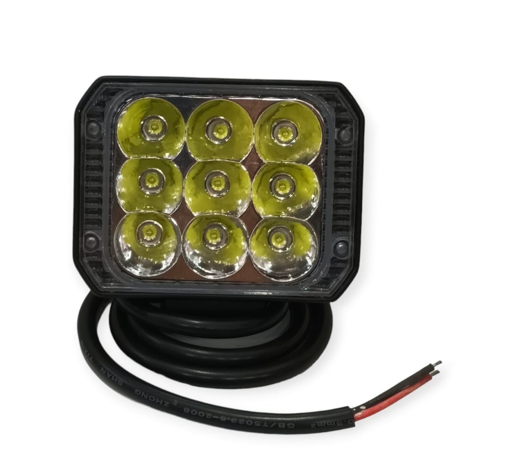 LUZ NEBLINERA LED C/BASE CUADRADA 27W 9 HIP