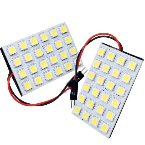 BOMBILLA CUADRADA PARA TECHO B/UNIV 24 LEDS ULTRA FUERTA