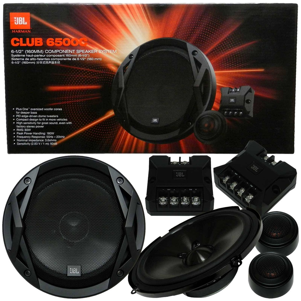 JUEGO DE BOCINAS CAR COMPONET SYSTEM 6.5'' JBL-CLUB6500C