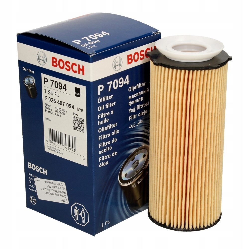 FILTRO DE ACEITE BOSCH PARA BMW  DE ELEMENTO 318D, 320D, X3D 649/7