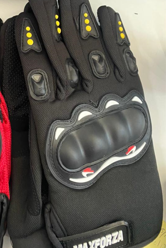 GUANTES P/MOTOCICLISTA CERRADOS PROTECTORES XL NEGROS