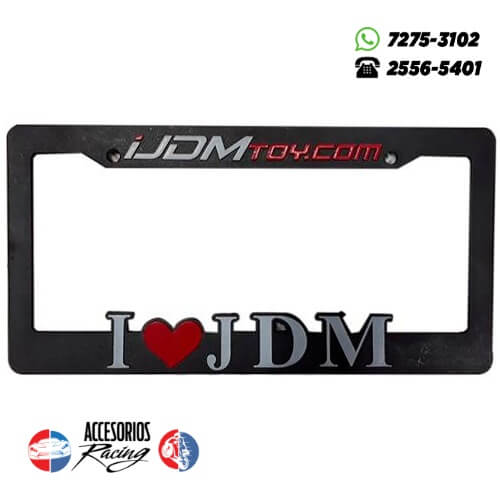 MARCO PLACA SET X2 3D I LOVE JDM