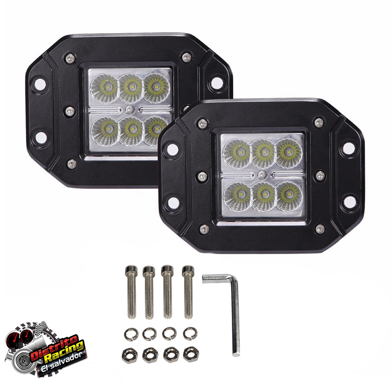 LUZ NEBLINERA LED P/BUMPER 6 LED 18 WATTS