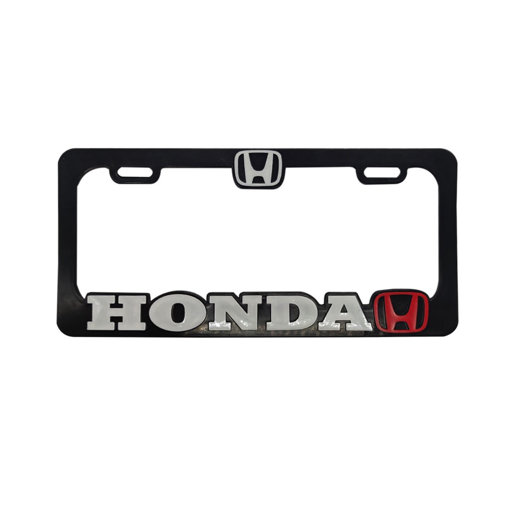 MARCO PLACA SET X2 3D HONDA