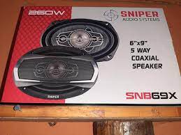 BOCINA SNIPER 6X9PLG 5 VIAS COAXIAL