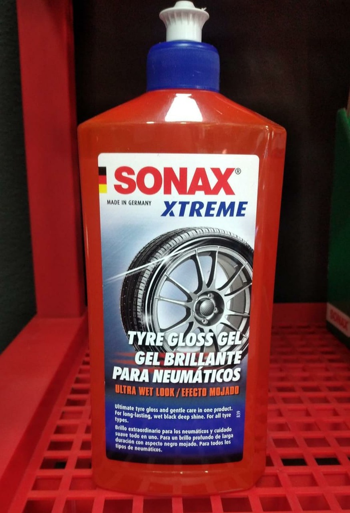 ABRILLANTADOR DE NEUMATICOS  SONAX XTREME GEL 500ML 235241