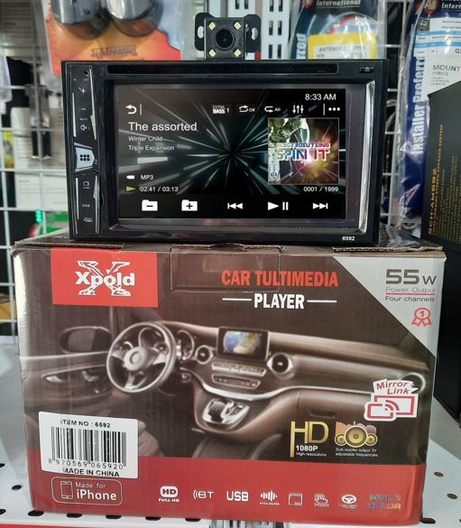 RADIO PANTALLA XPOLD 55 W MULTIMEDIA 7 PLG CON CAMARA DE RETROCESO