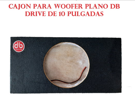 CAJON PARA WOOFER PLANO DB DRIVE DE 10 PULGADAS