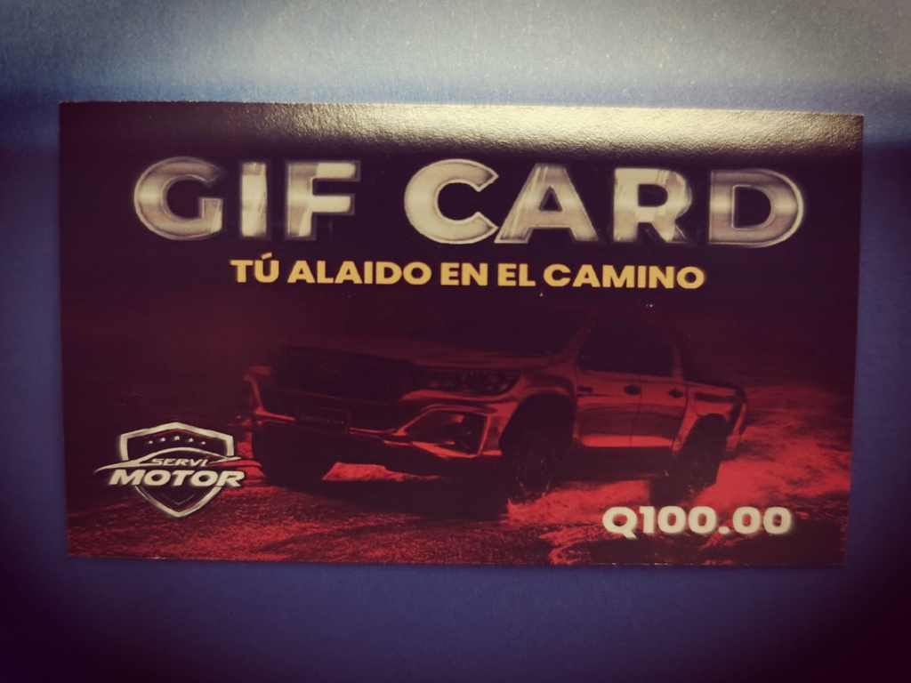 GIFT CARD SERVIMOTOR Q100