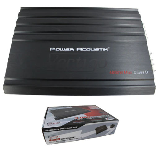 AMPLIFICADOR VERTIGO POWER ACOUSTIK SERIES 4,000W CLASE D MONOBLOCK