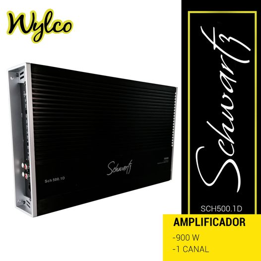 AMPLIFICADOR SCHWARTZ CLASE D 900 WATTS SCH-500.1D