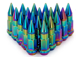 [TBN5526] JG D/CHUCHOS LUG NUTS BLOX ROCKETS NEONCHROME