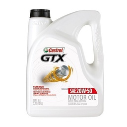 [CASTR1925] ACEITE P/MOTOR CASTROL GTX 20W50 GALON 4.73LT GAS