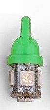 [BP7983] BOMBILLA LED TIPO/PESCADO 7 LEDS T8 VERDE S