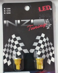 [BP7604] BOMBILLA POWER LED TIPO/PESCADO T10 AMARILLA SETX2