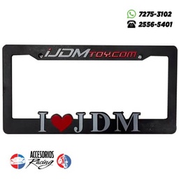 [MPJ2059] MARCO PLACA SET X2 3D I LOVE JDM