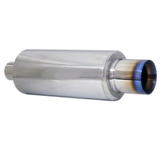 [MPQ2779] MUFFLER REDONDO PUNTA QUEMADA SALIDA REC