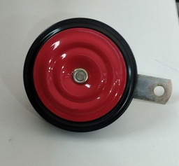 [BP3052] BOCINA CLAXON TIPO PLATO 12V 100MM BK/ROJO