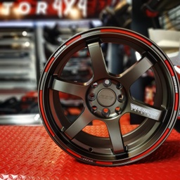 [ARO2245] ARO R16X7 8/100-114.3 BRZ+RED LIP RUNS0231