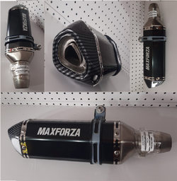 [MUF2687] MUFFLER MOTO UNIVERSAL 125CC MAXFORZA NEGRO